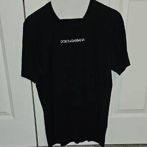 Dolce & Gabbana Black Tee with Logo